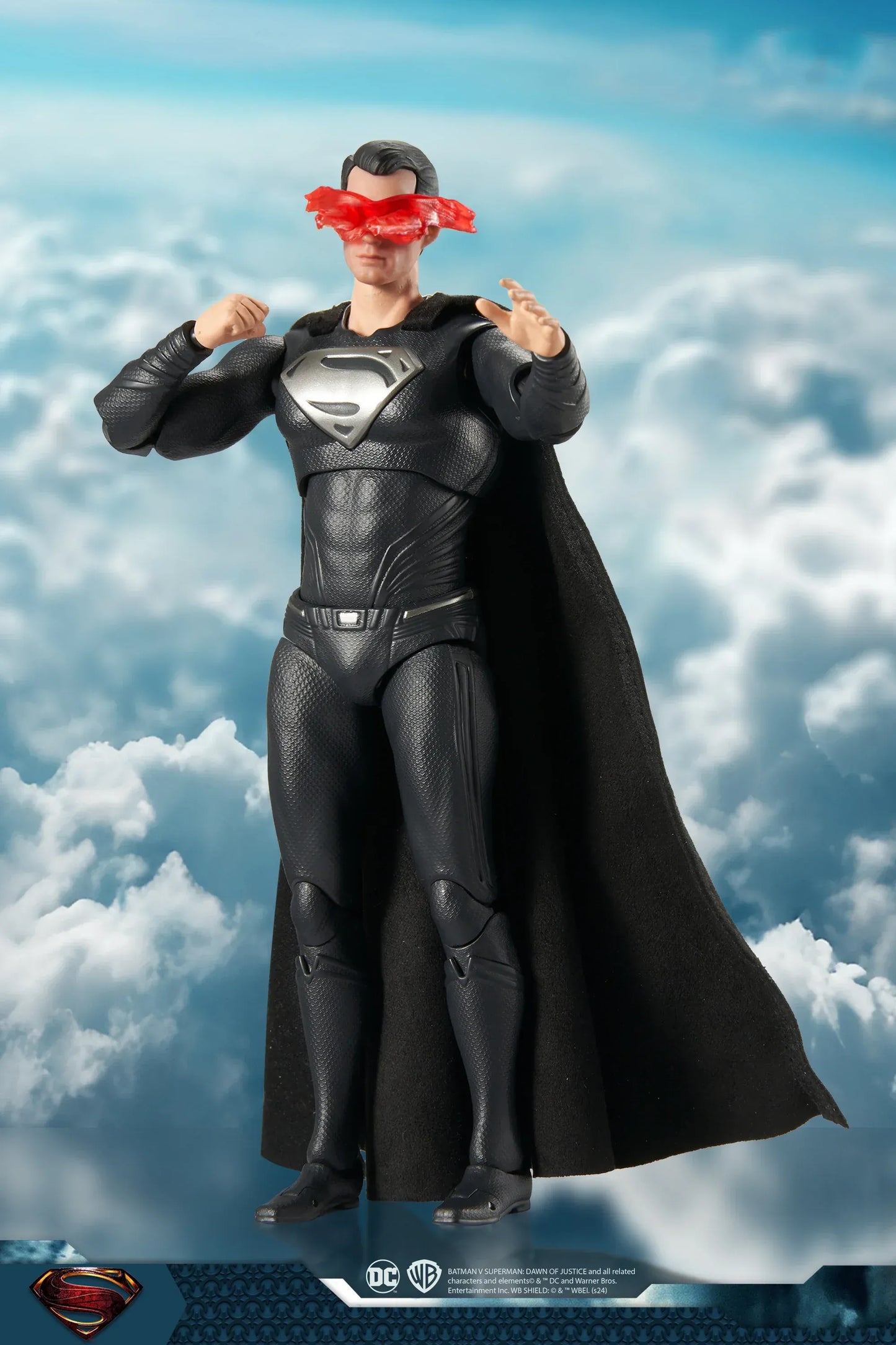 19 CM Henry Cavill Figurine Superman – Man of Steel Noir Édition Héros