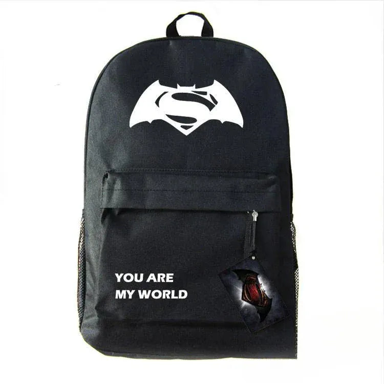Backpack-4 Sac à Dos Superman x Batman – Logo Blanc DC Comics