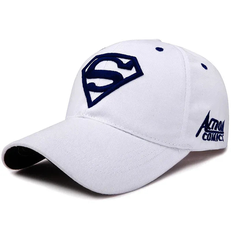 Blanc Noir / Unique Casquette Superman – Logo Brodé Style Streetwear