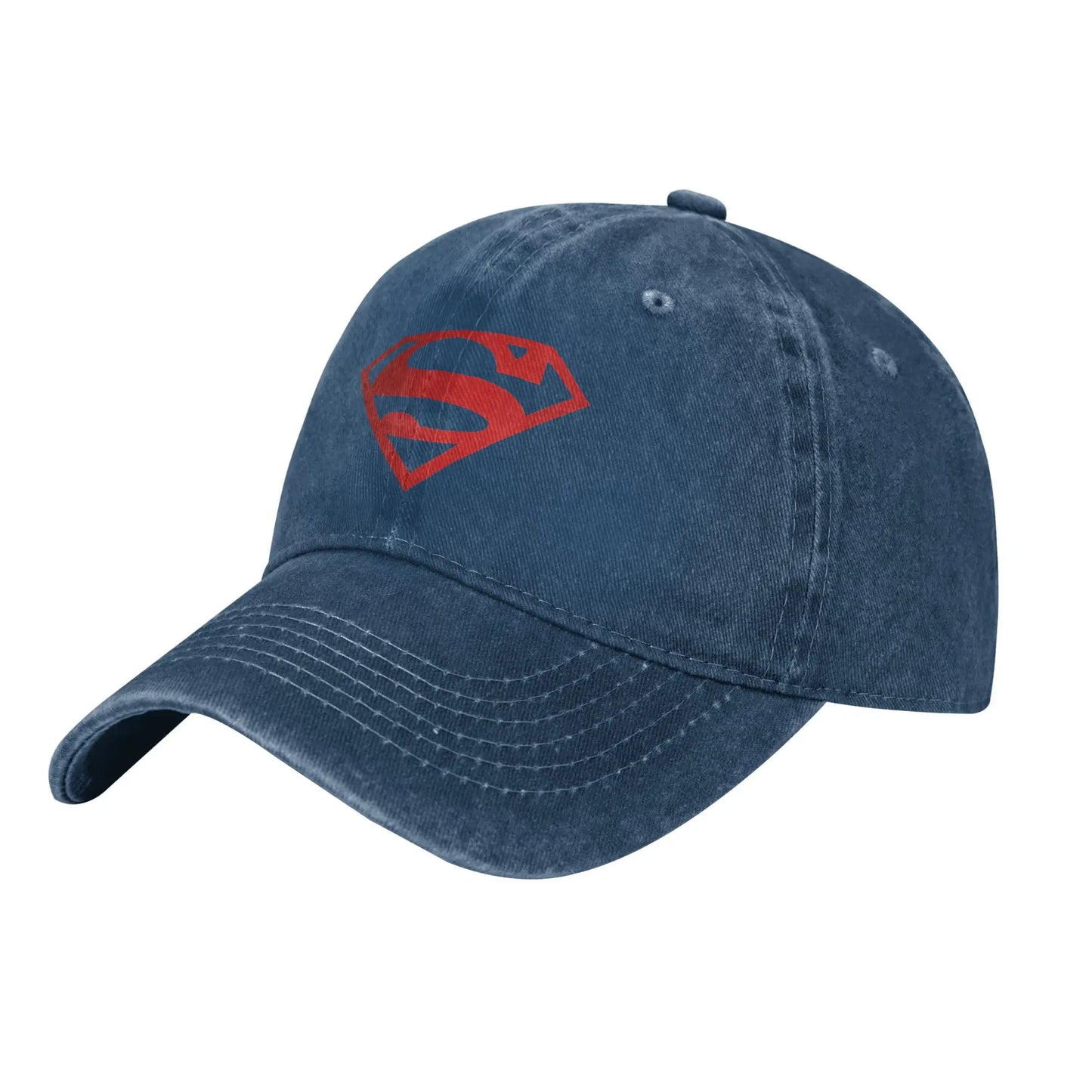 Bleu Logo rouge / Unique Casquette Superman Bleue Vintage – Logo Rouge