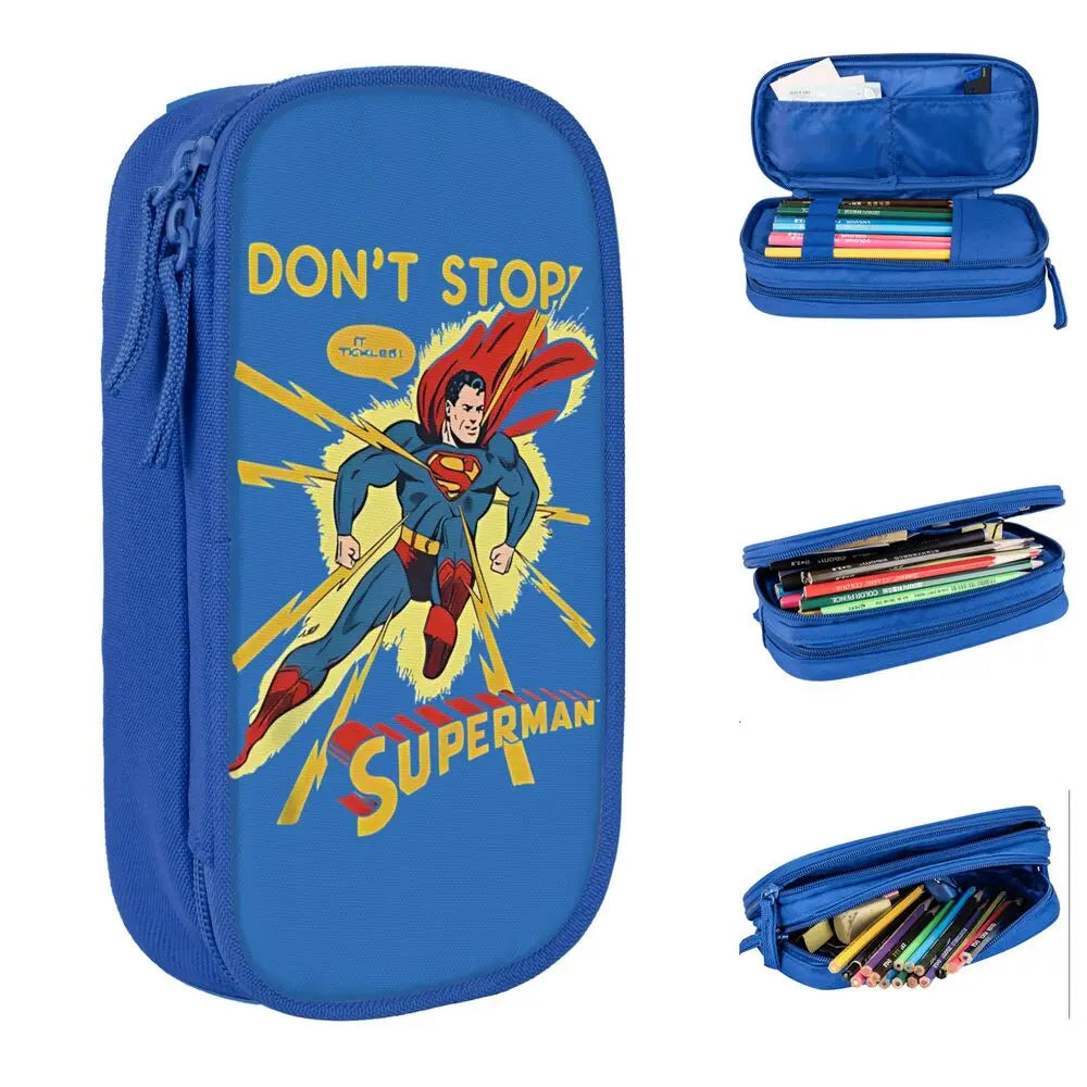 Unique Trousse Superman – “Don’t Stop” Style Comics Rétro