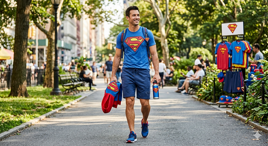 Short Superman  guide des modeles sport, fitness et detente pour fans DC Comics