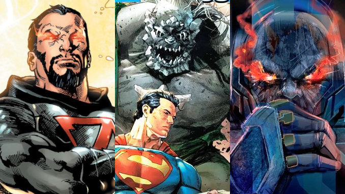 Image avec les Superman ennemis