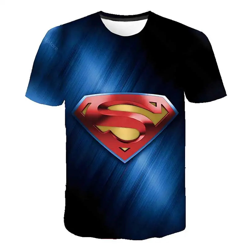 100 T-shirt Superman – Bleu Logo Iconique