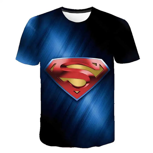 100 T-shirt Superman – Bleu Logo Iconique