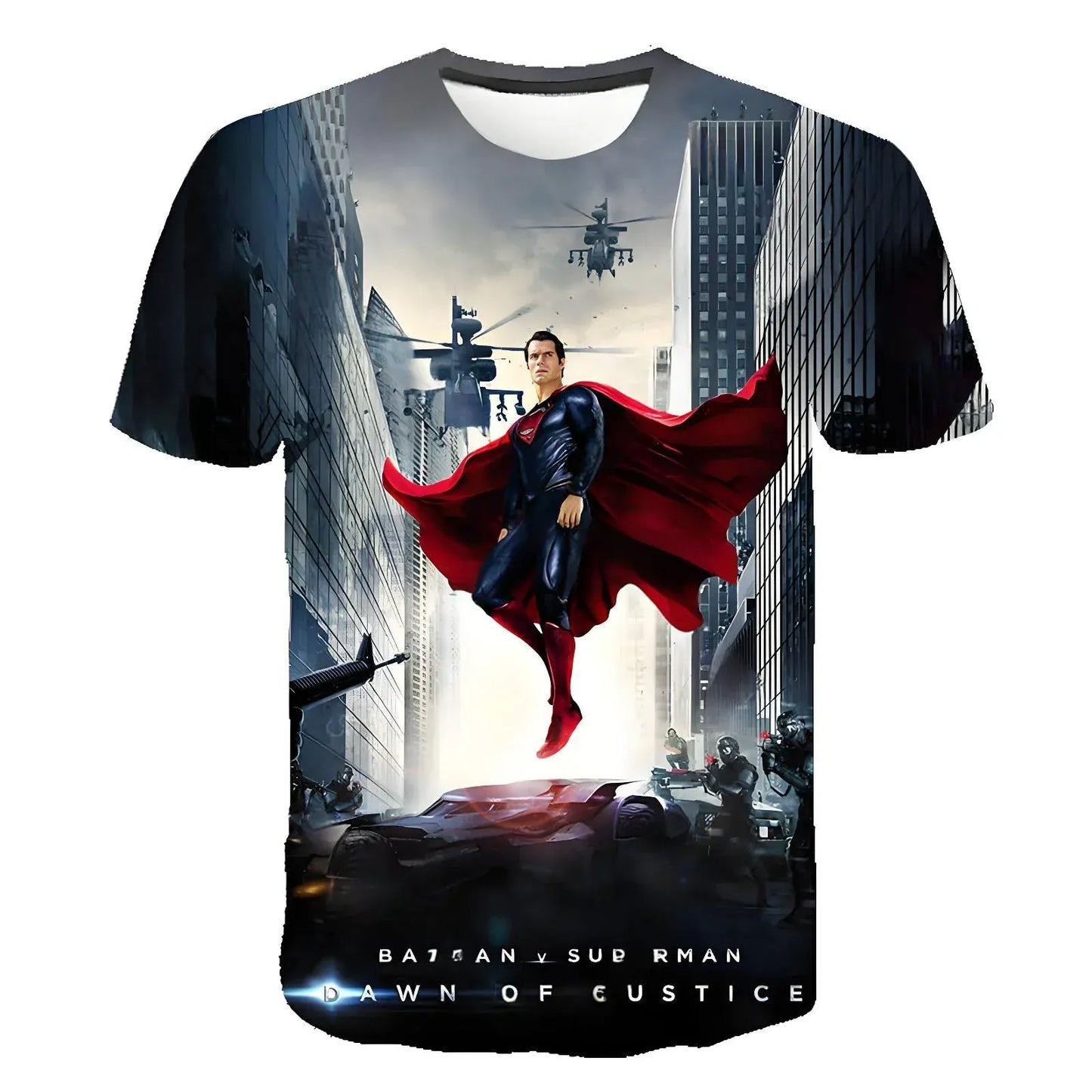 100 T-shirt Superman – Vol Héroïque en Ville