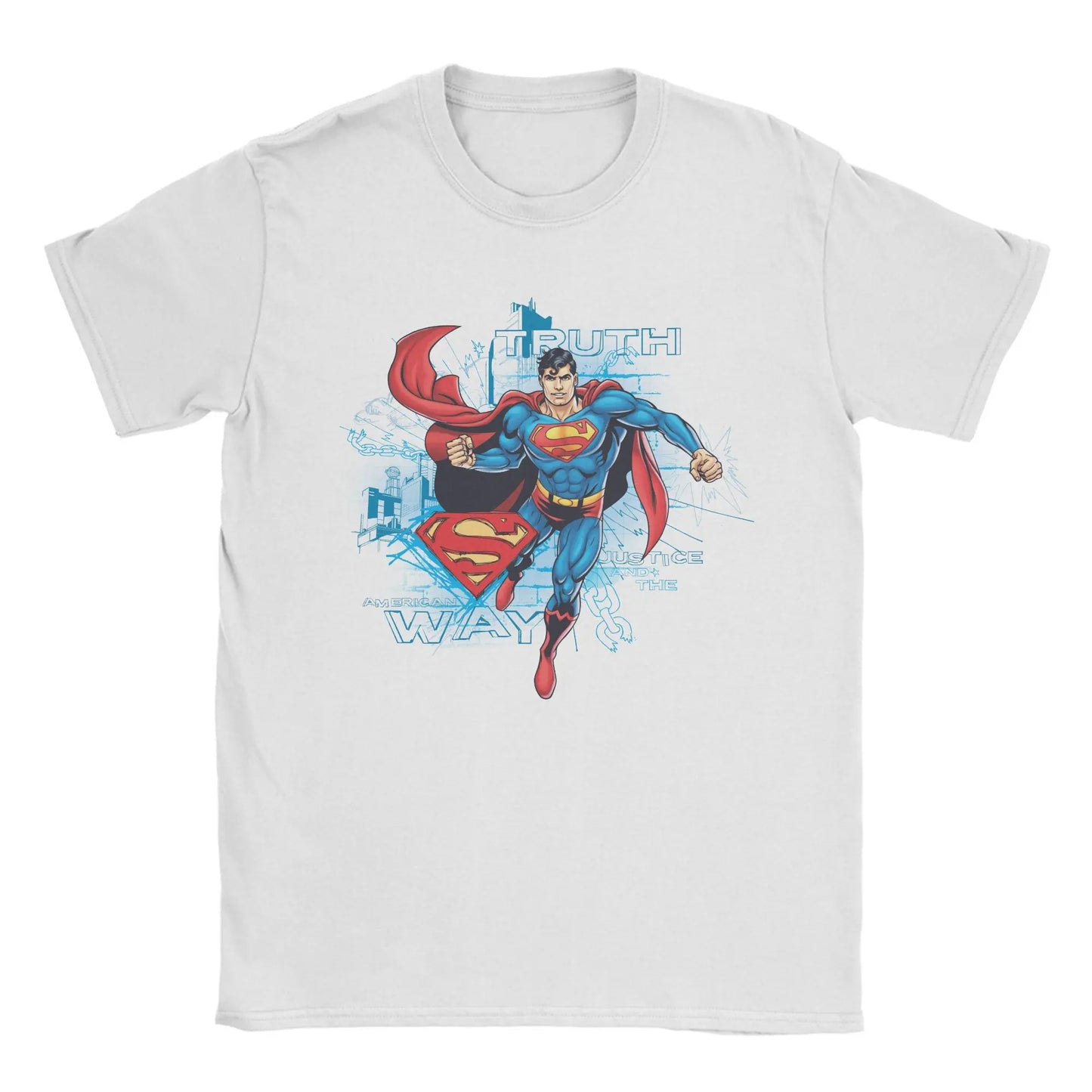 16 / XXL T-Shirt Superman - Dynamic Splash Blanc