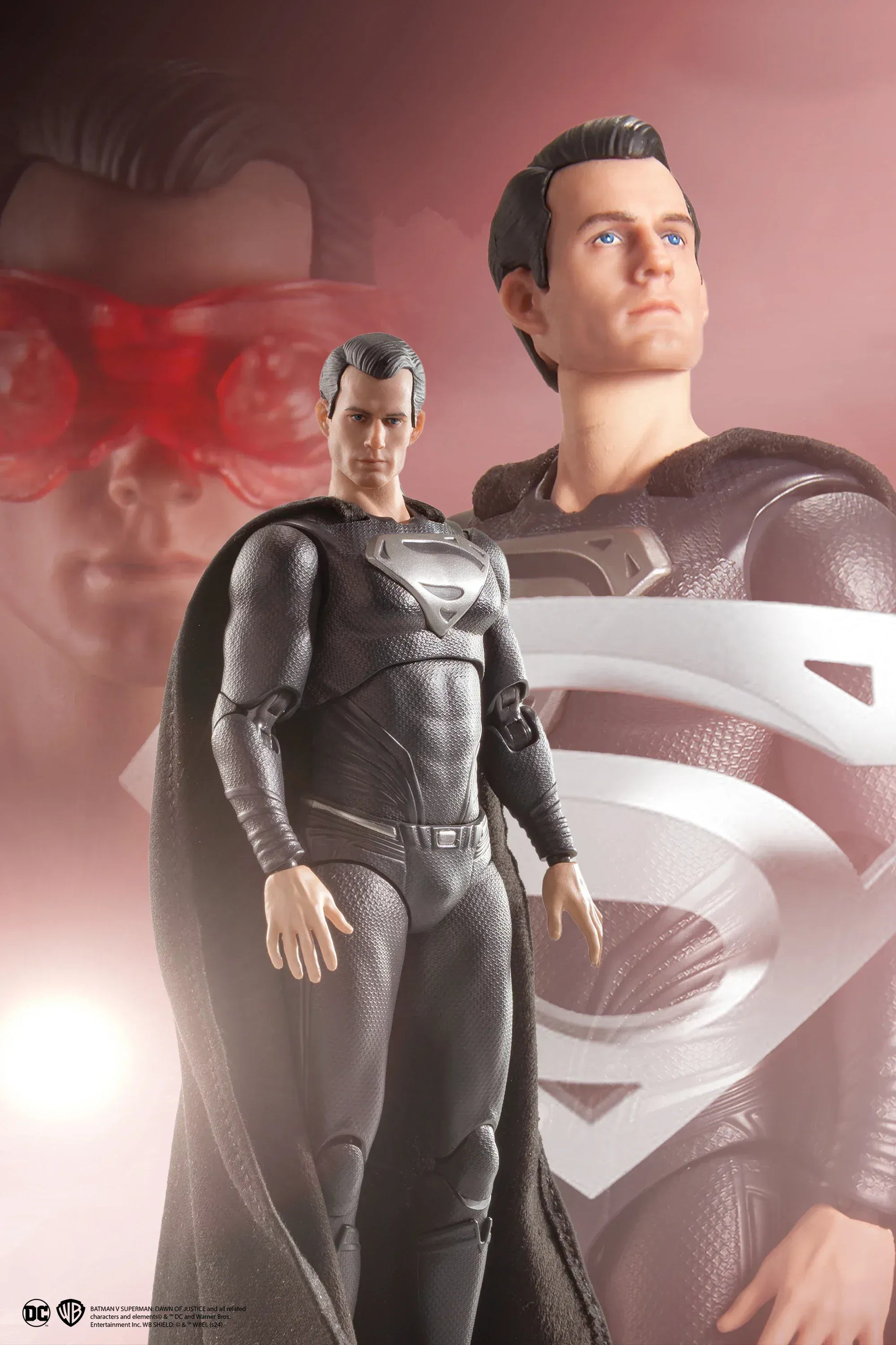 19 CM Henry Cavill Figurine Superman – Man of Steel Noir Édition Héros