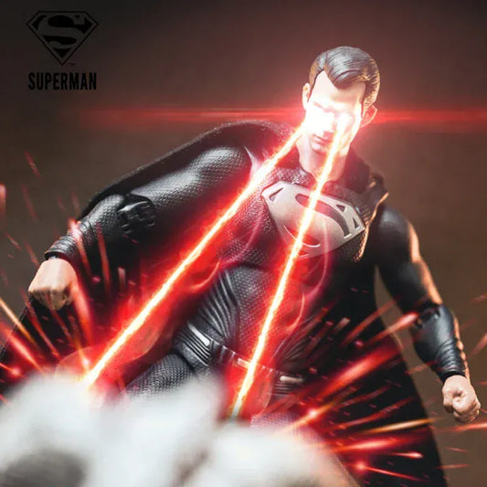 19 CM Henry Cavill Figurine Superman – Man of Steel Noir Édition Héros