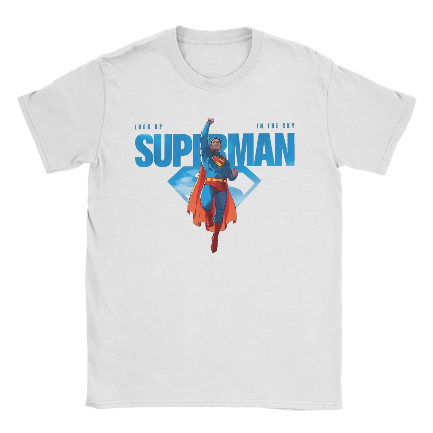 19 / M T-Shirt Superman - Envol Héroïque Blanc