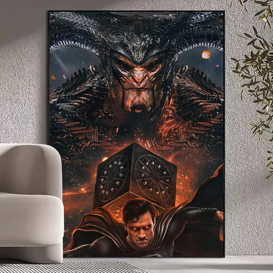 30X45cm Poster Superman – Affrontement Épique Dark Fantasy