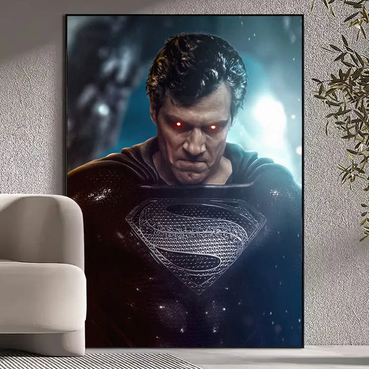 30X45cm Poster Superman – Regard Sombre & Puissance Intérieure