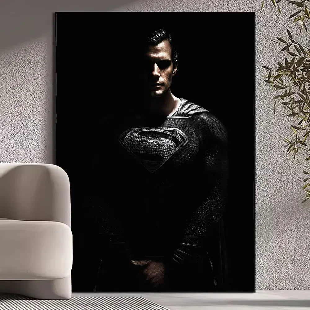 30X45cm Poster Superman – Silhouette Sombre Iconique