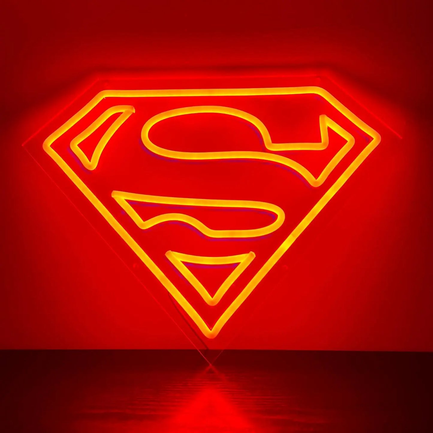 38x29cm Lampe Néon Superman – Logo Iconique LED