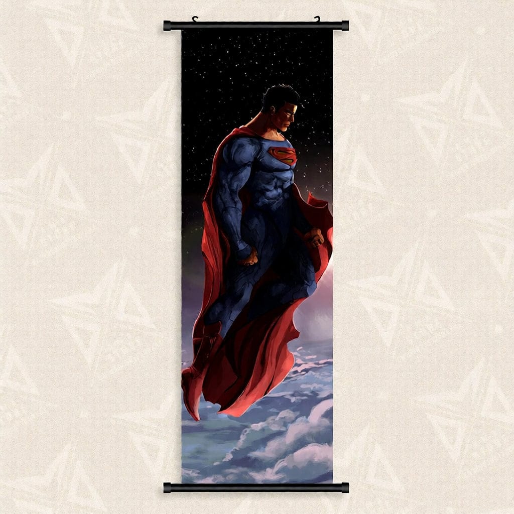 40x120cm(16x48inch) Toile Superman – Lévitation Héroïque Comics Cinématographique
