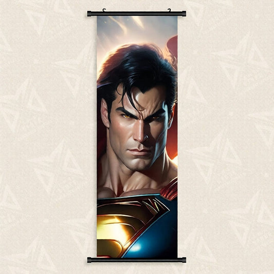 40x120cm(16x48inch) Toile Superman – Portrait Héroïque Art DC Comics