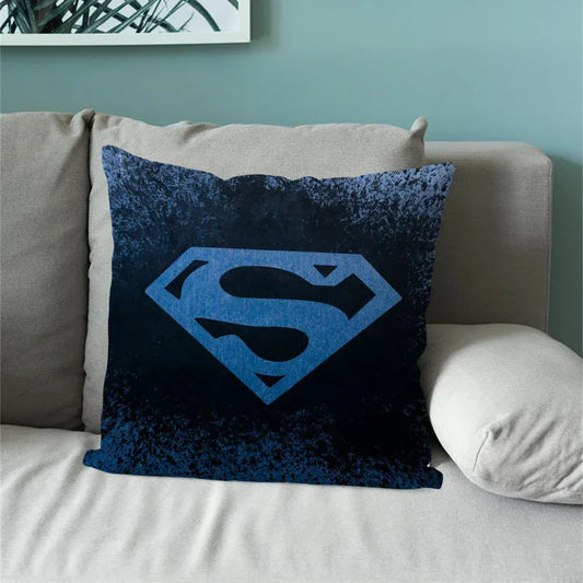 45x45CM(18x18in) Coussin Superman – Logo Bleu