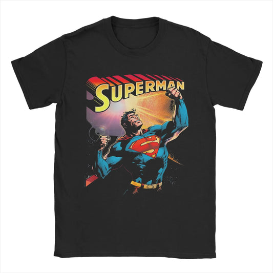 6 / 4XL T-Shirt Superman - Comic Cover Noir