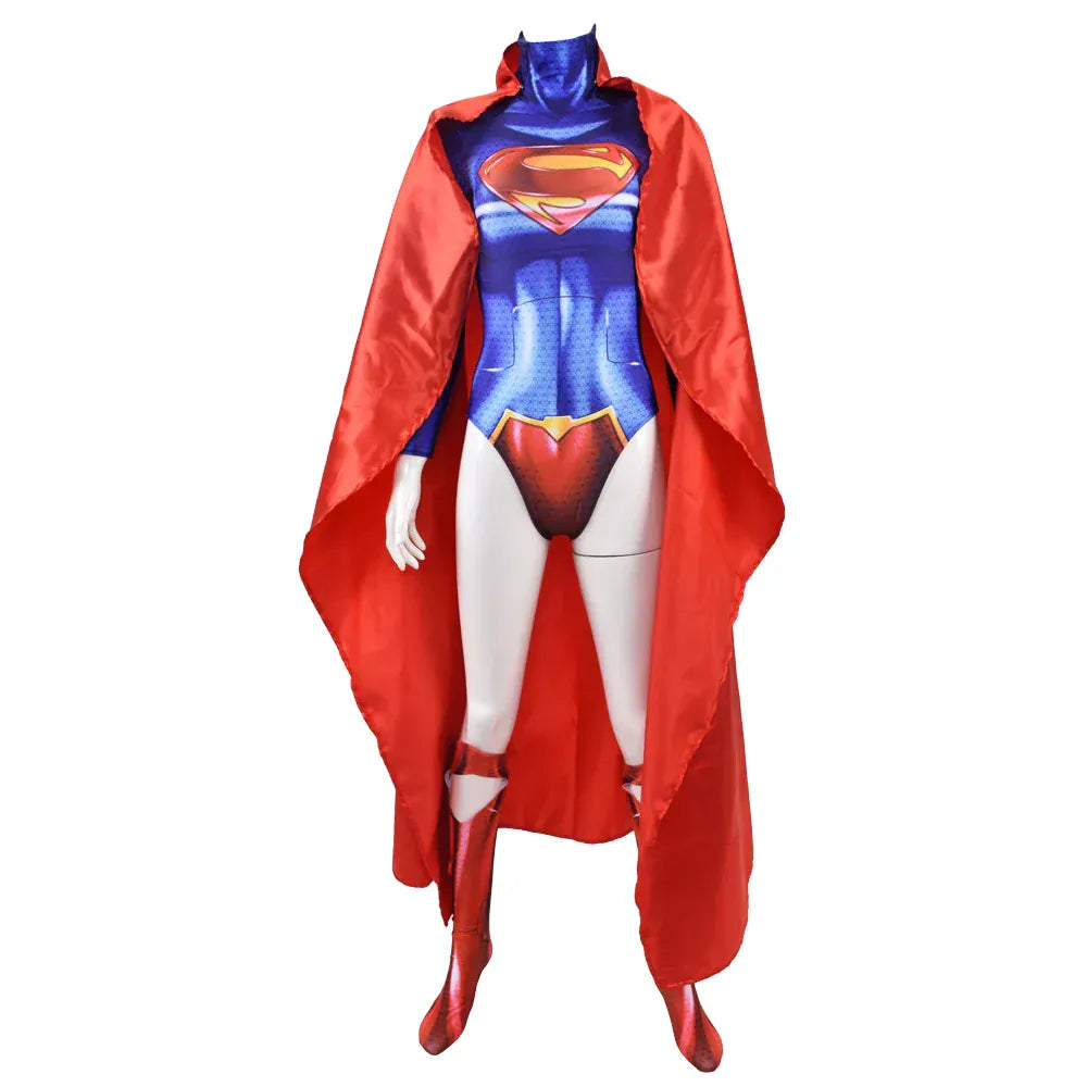 Avec Cape / XS（old） Costume Superman – Femme Cosplay Héroïne