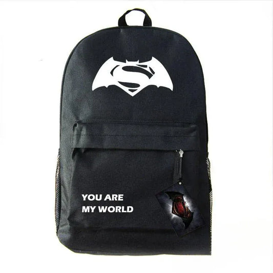 Backpack-4 Sac à Dos Superman x Batman – Logo Blanc DC Comics