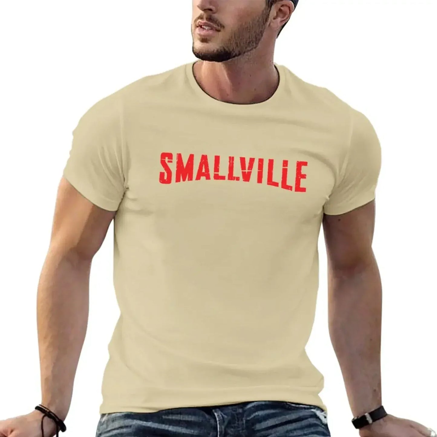 Beige / S T-Shirt Smallville – Série Superman
