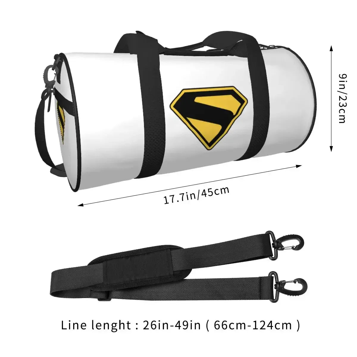 Blanc Sac de Sport Superman –  Polyvalent Design Iconique DC Comics