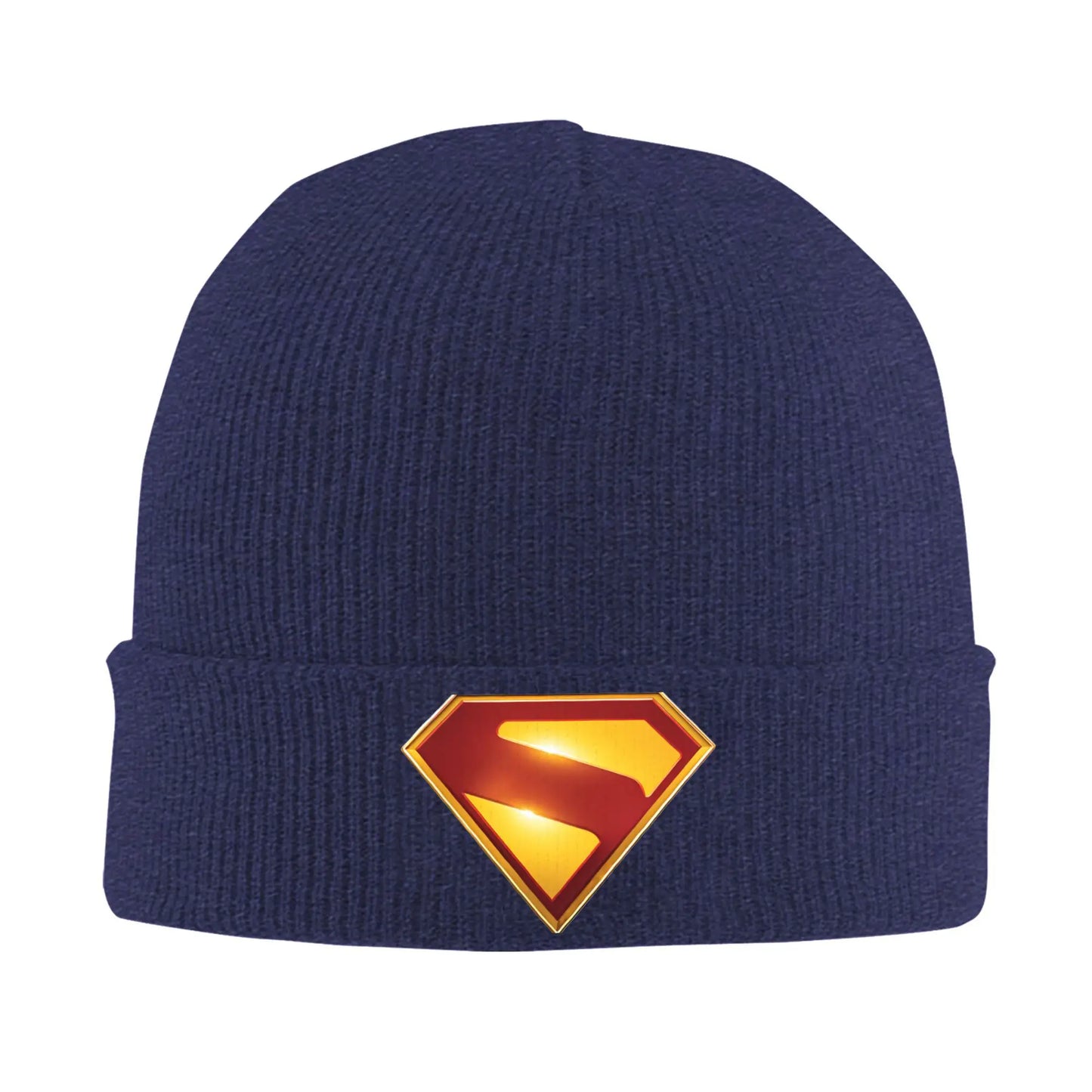 Bleu nuit / Unique Bonnet Superman – Bonnet Hiver avec Logo Superman 2025
