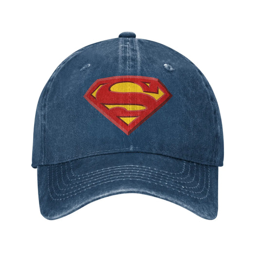 Bleu Nuit / Unique Casquette Superman Classique – Style Vintage