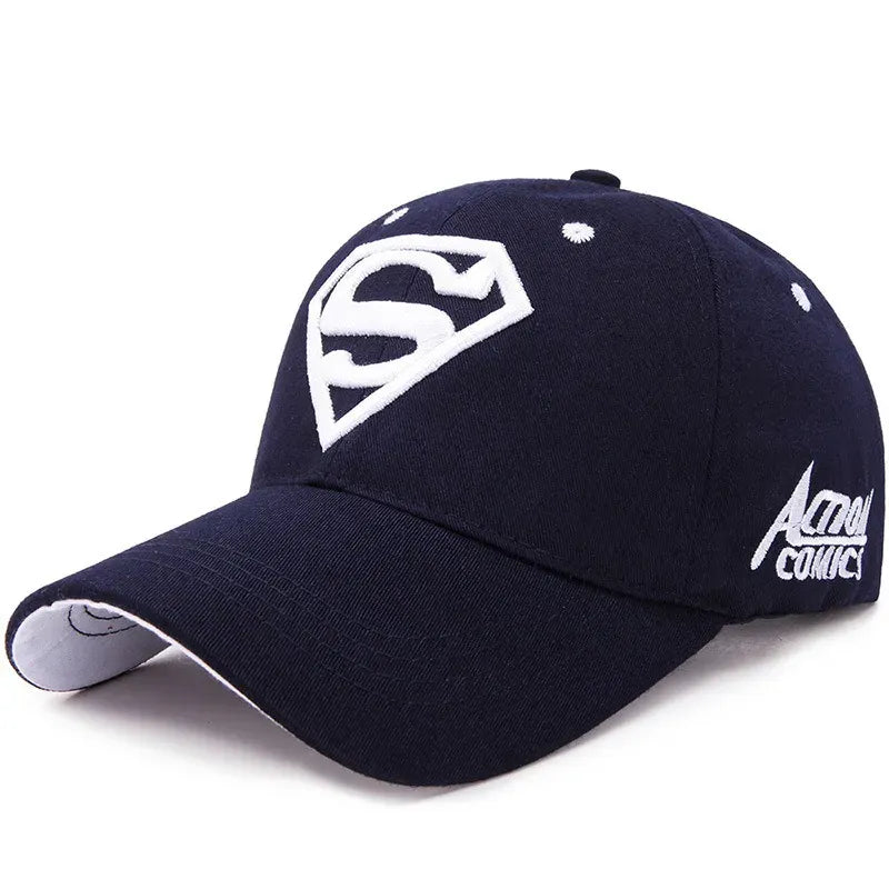 Bleu Nuit / Unique Casquette Superman – Logo Brodé Style Streetwear