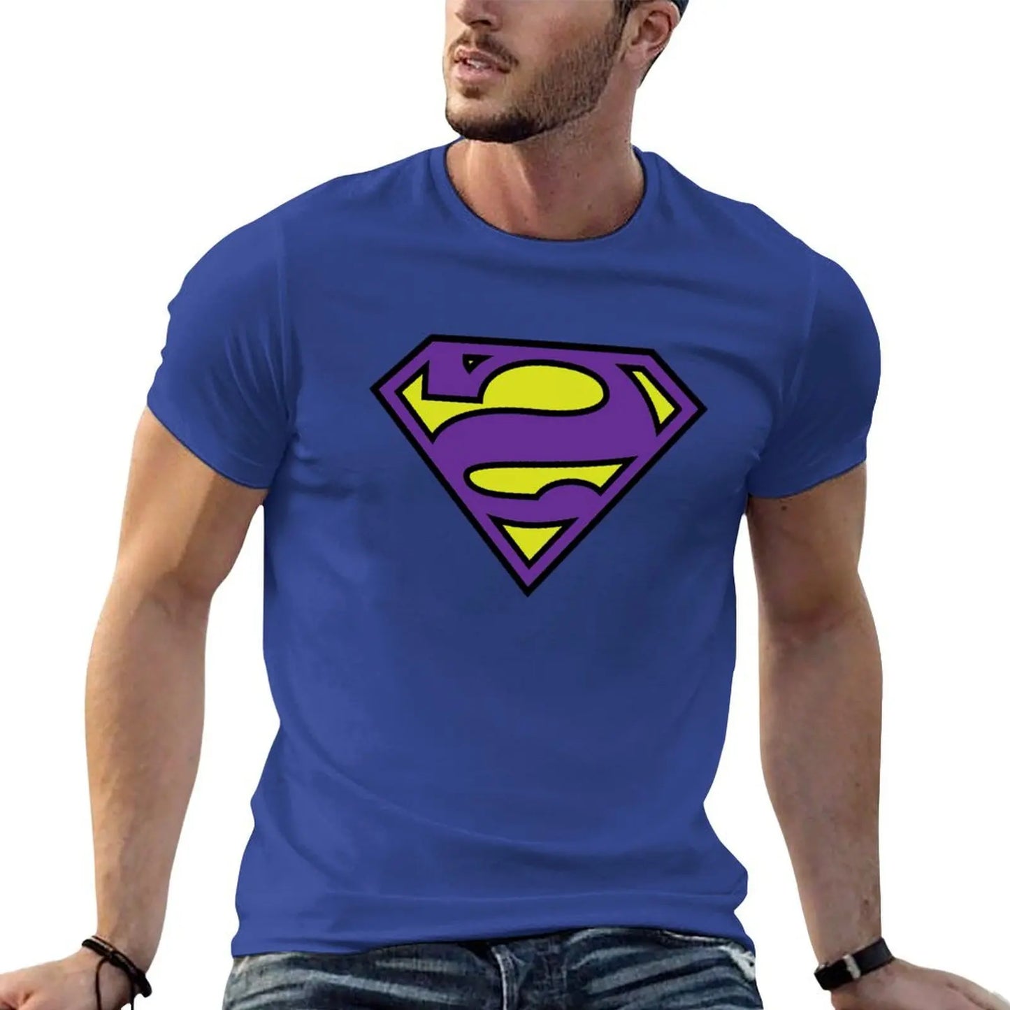 Bleu / S T-shirt Superman – Logo Bizarro Style DC Comics