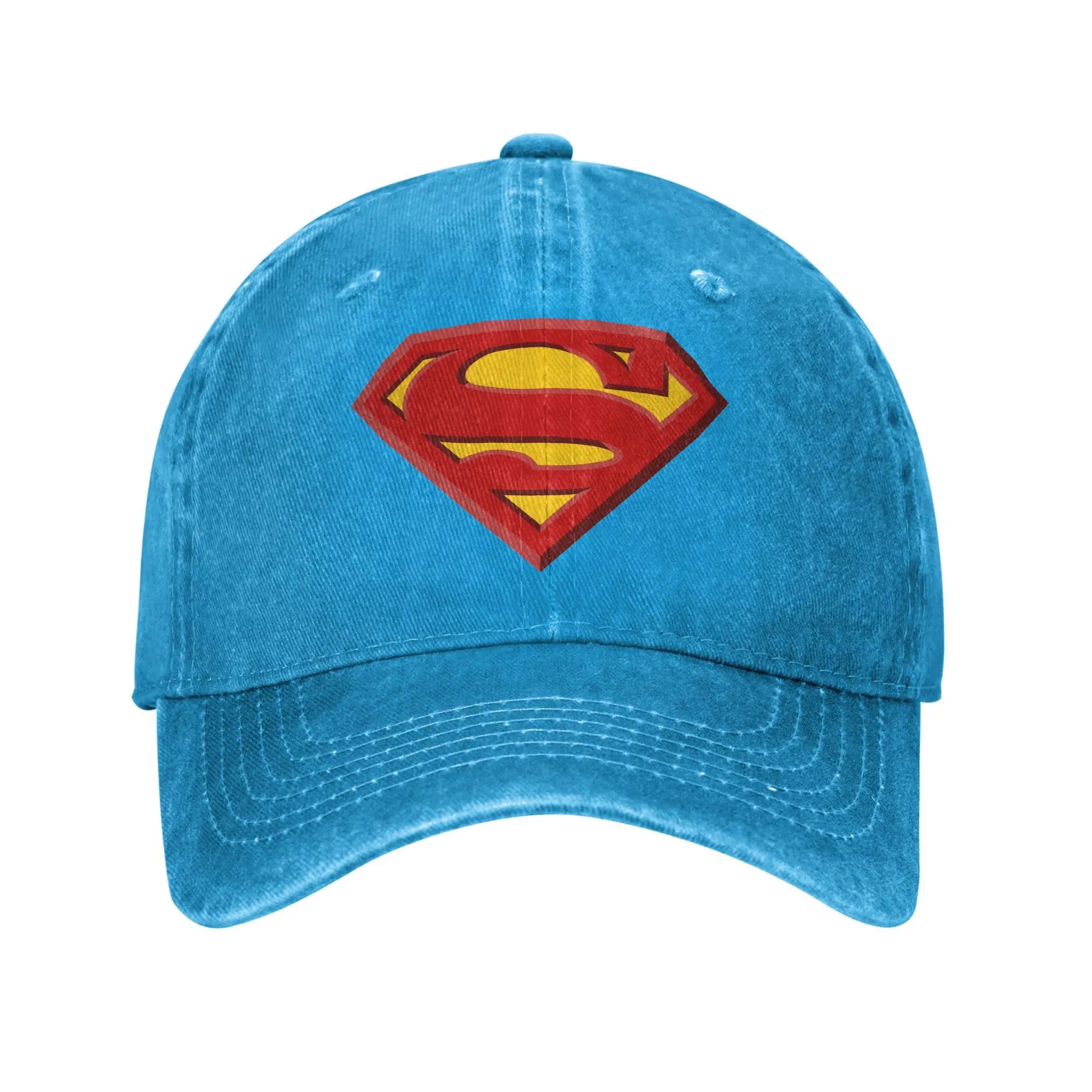 Bleu / Unique Casquette Superman Classique – Style Vintage