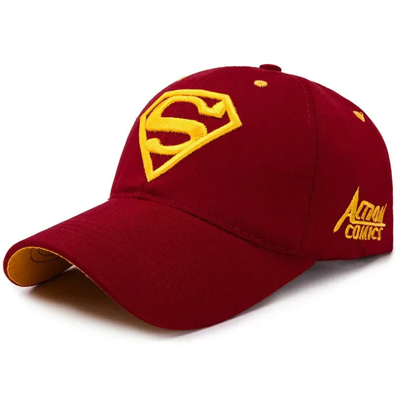 Bordeaux / Unique Casquette Superman – Logo Brodé Style Streetwear