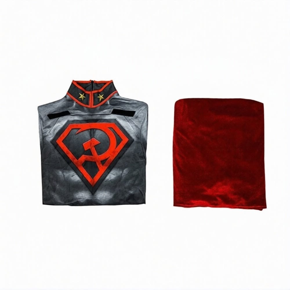 Complet / XS / Superman Costume Superman Red Son – Combinaison Cosplay Super-Héros Adulte