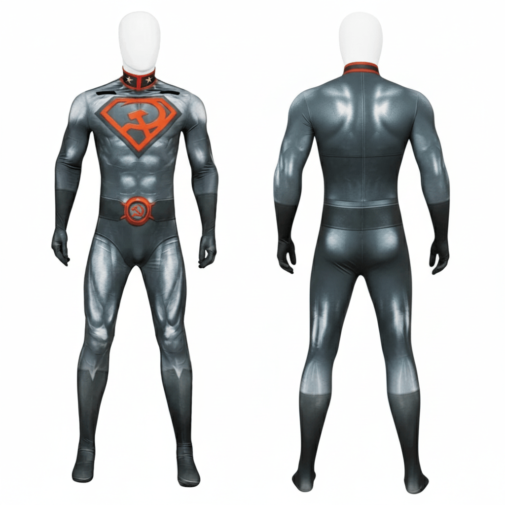 Costume Superman Red Son – Combinaison Cosplay Super-Héros Adulte