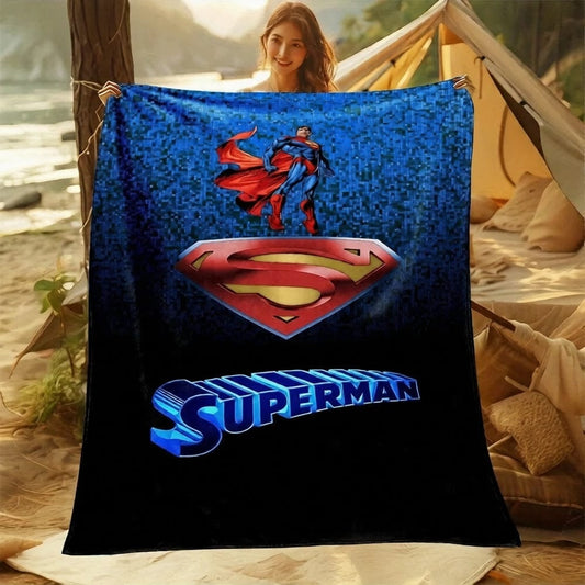Envol Héros / 75x90CM Plaid Superman – L’Envol du Héros