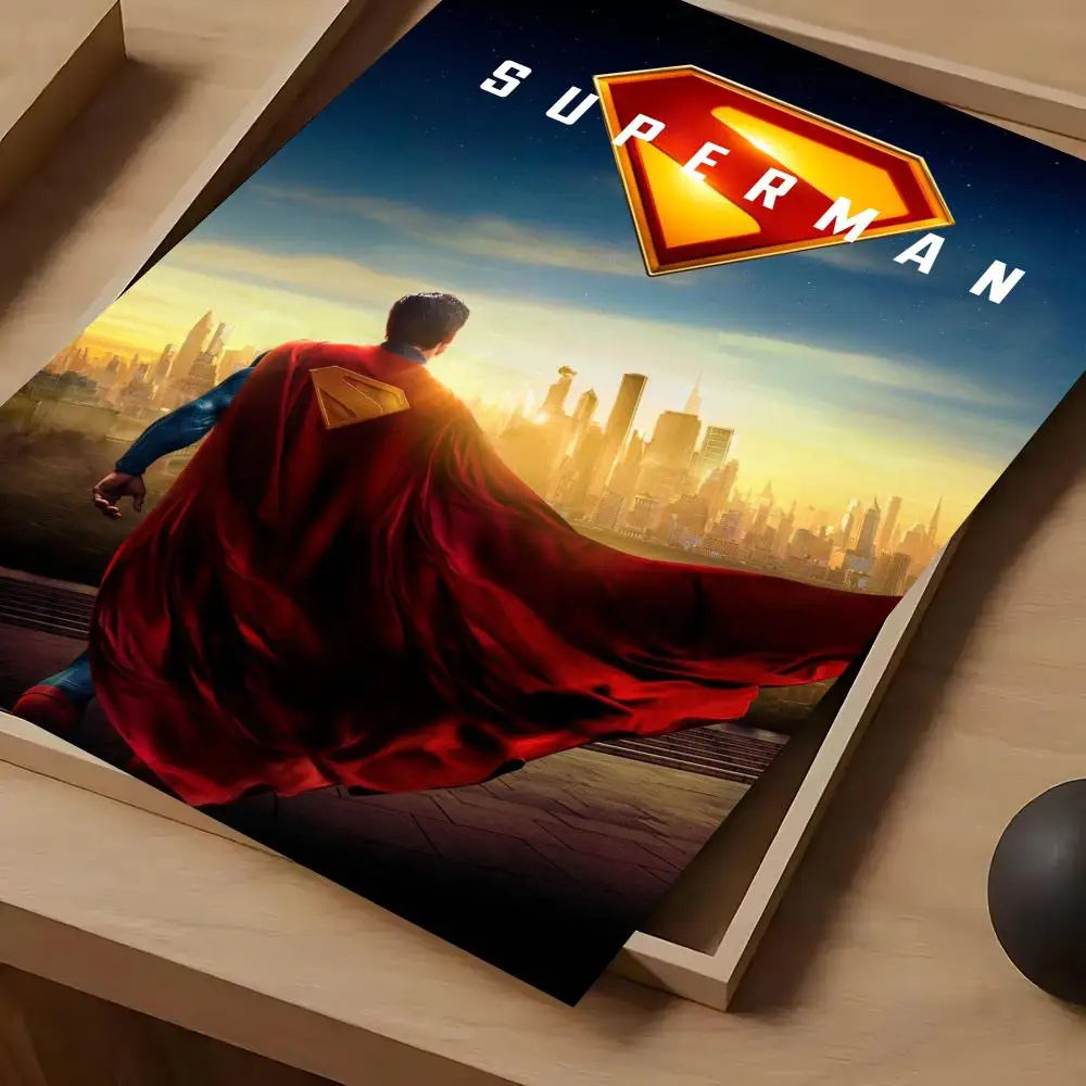 Face à Metropolis / 40x60cm Poster Superman 2025 – Face à Metropolis