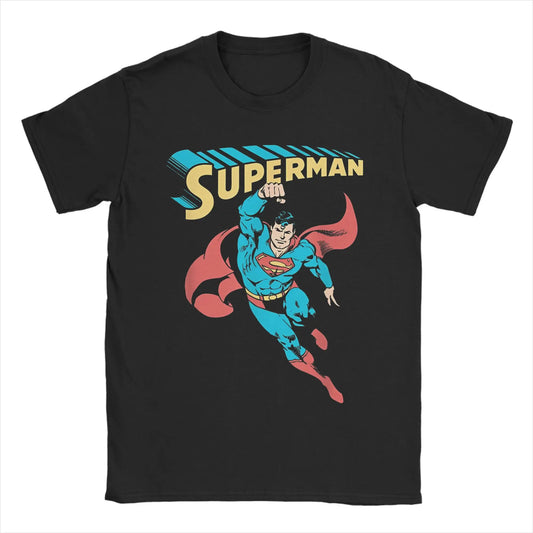 Flying Vintage Noir / S T-Shirt Superman - Flying Vintage Noir