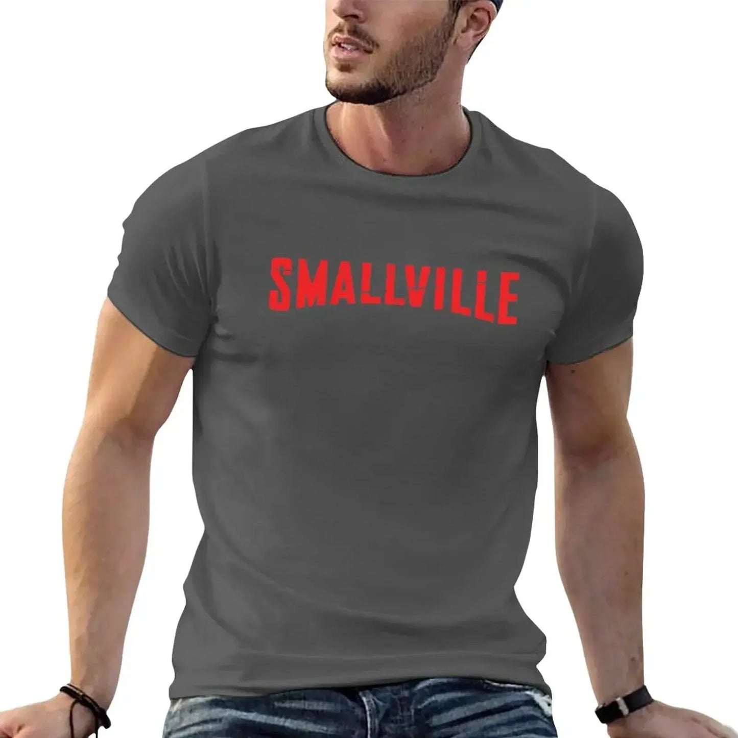 Gris Foncé / S T-Shirt Smallville – Série Superman