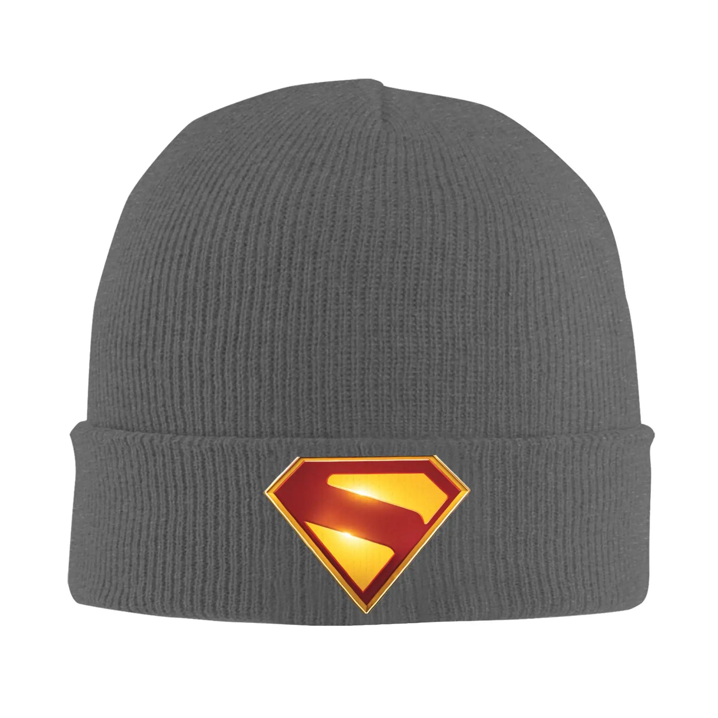 Gris Foncé / Unique Bonnet Superman – Bonnet Hiver avec Logo Superman 2025
