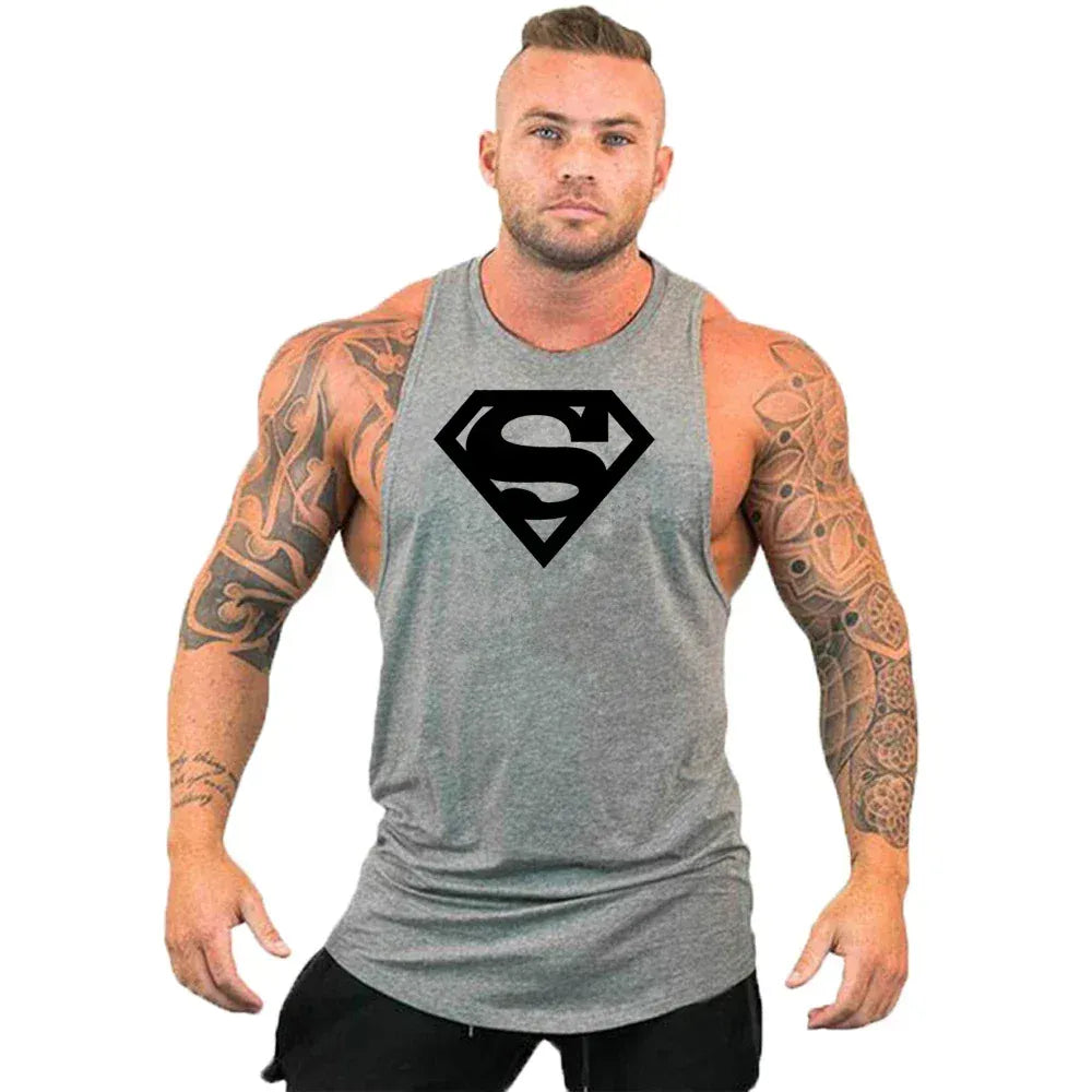 Gris/Noir / L Débardeur Superman – Héros Training