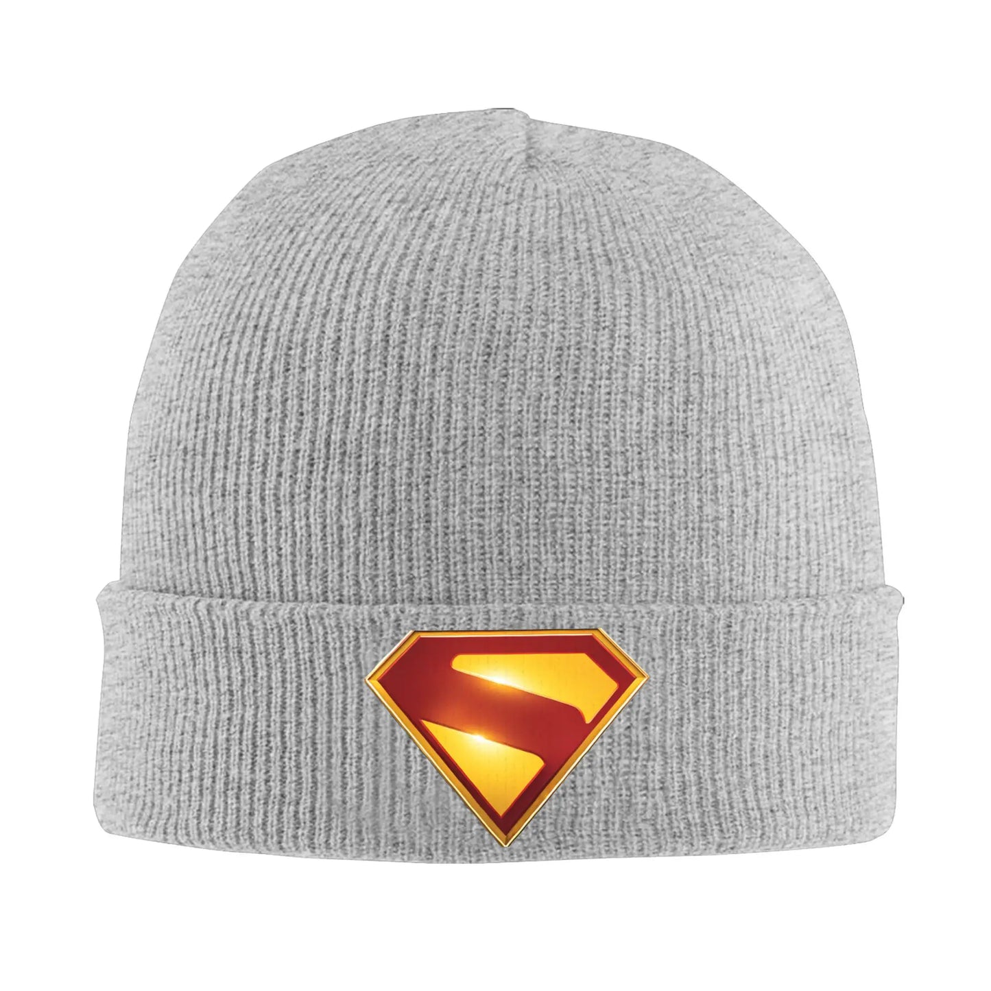 Gris / Unique Bonnet Superman – Bonnet Hiver avec Logo Superman 2025