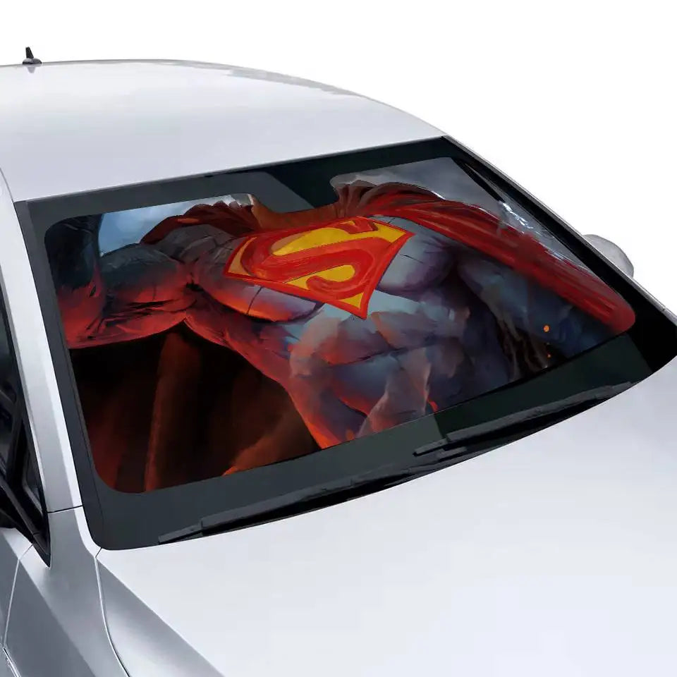 Héroïque Pare-soleil Superman – Protection Pare-Brise Anti-UV Design Héroïque