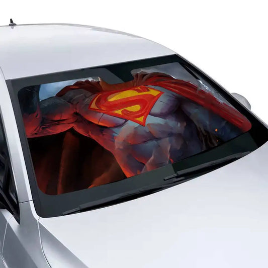 Héroïque Pare-soleil Superman – Protection Pare-Brise Anti-UV Design Héroïque