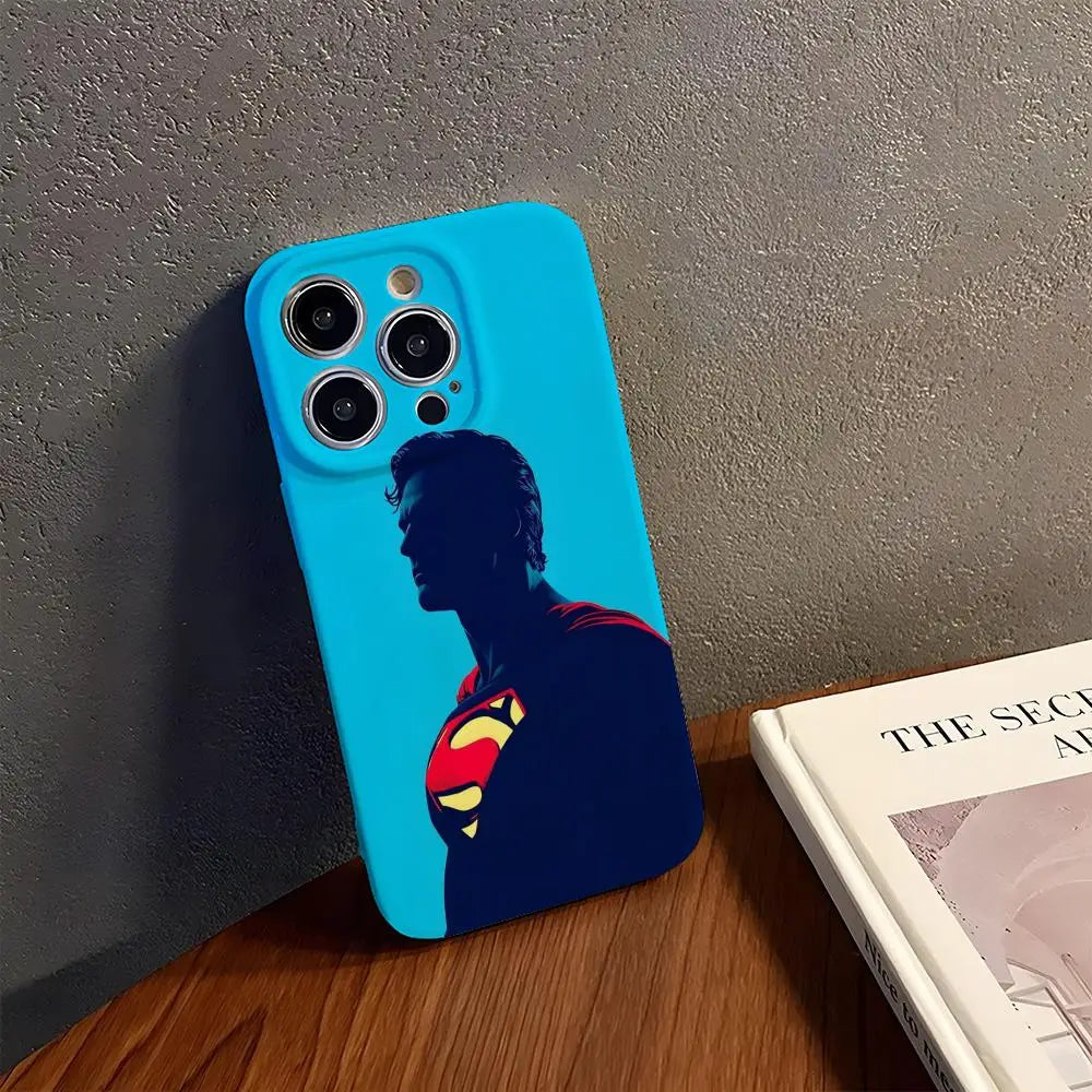 iPhone12 Coque iPhone Superman – Silhouette Iconique