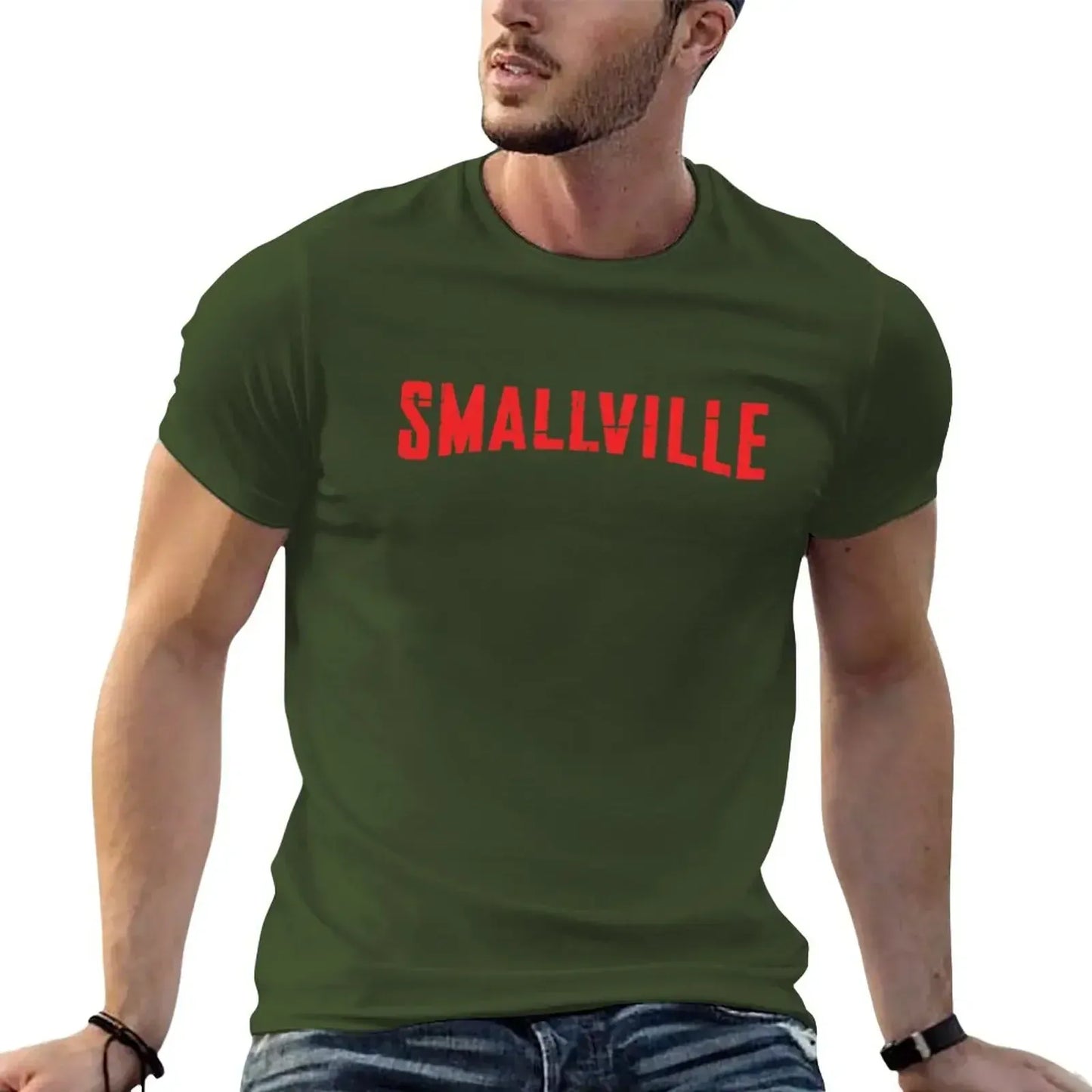 Kaki / S T-Shirt Smallville – Série Superman