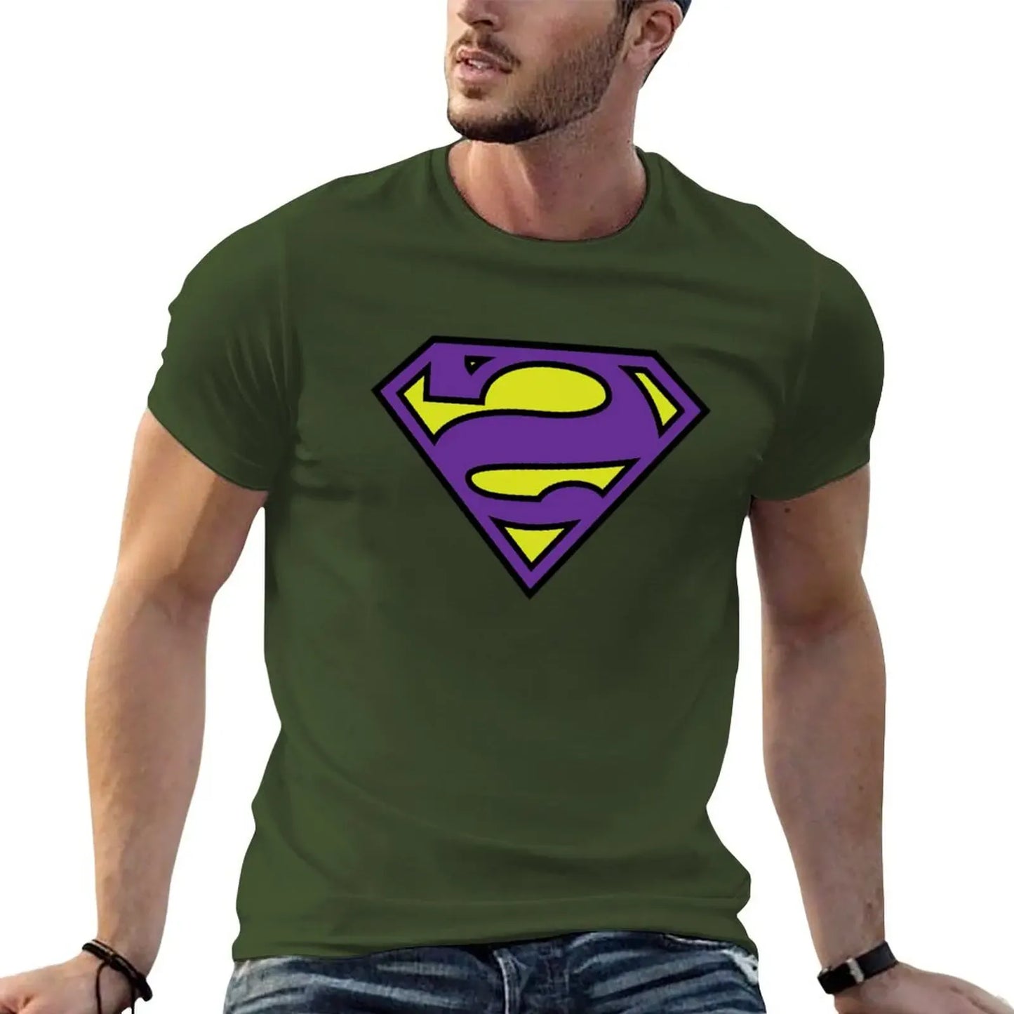 Kaki / S T-shirt Superman – Logo Bizarro Style DC Comics