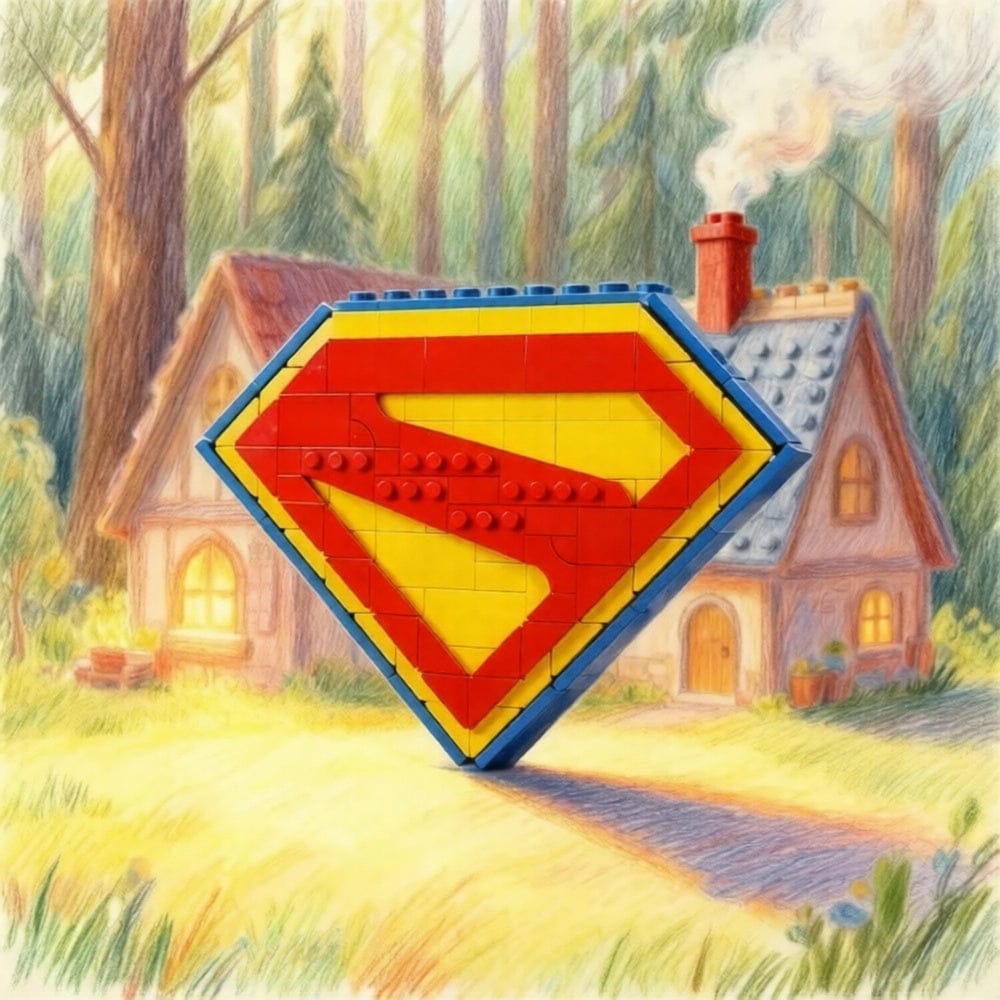 Logo 2025 Jouet Superman à Construire – Logo Iconique à Construire 2025
