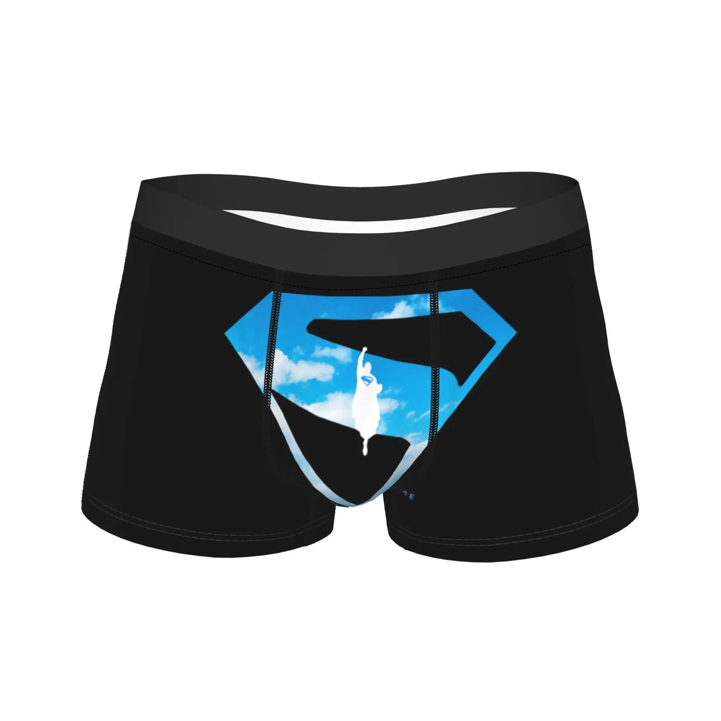 Logo Bleu ciel vol superman / M Caleçon Superman 2025 – Logo Bleu ciel vol superman