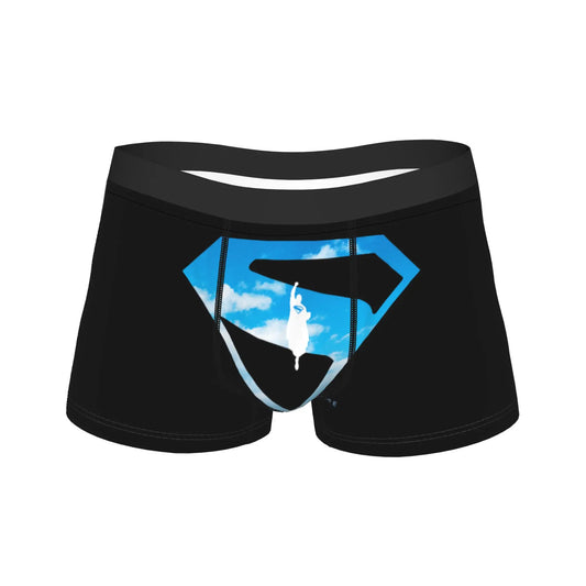 Logo Bleu ciel vol superman / M Caleçon Superman 2025 – Logo Bleu ciel vol superman