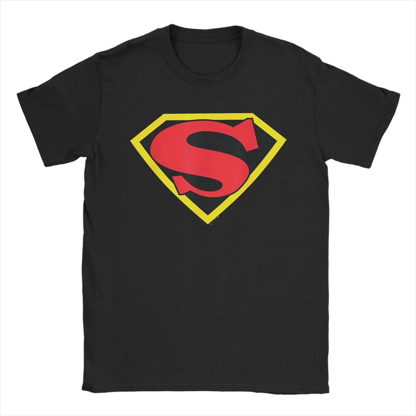 Logo écusson / S T-Shirt Superman – Logo écusson Rouge & Or